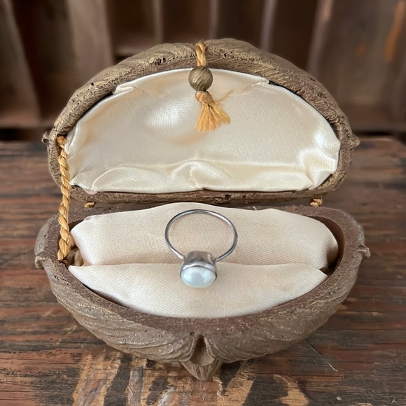 ❤️VTG Silver Ring w/ Freshwater Pearl - Picture 3 of 10